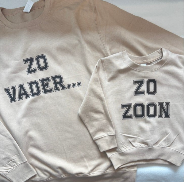 Sweater met eigen tekst