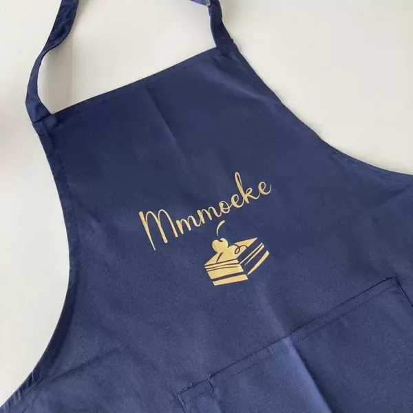 Schort met eigen tekst/ontwerp