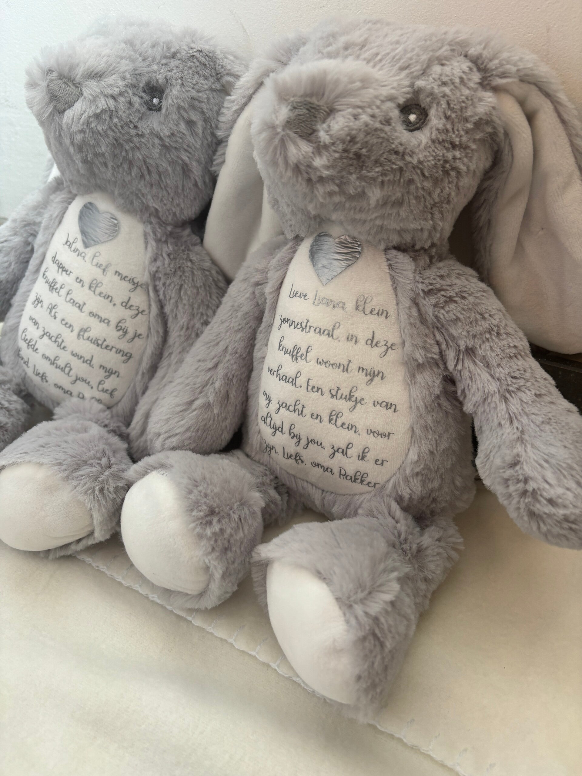 Knuffelbeer met eigen tekst/ontwerp