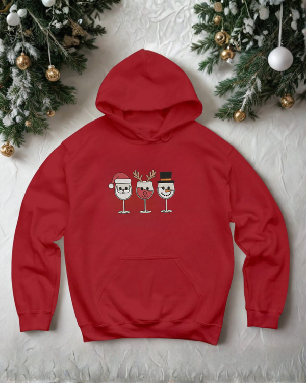 Geborduurde kersttrui Christmas drinks