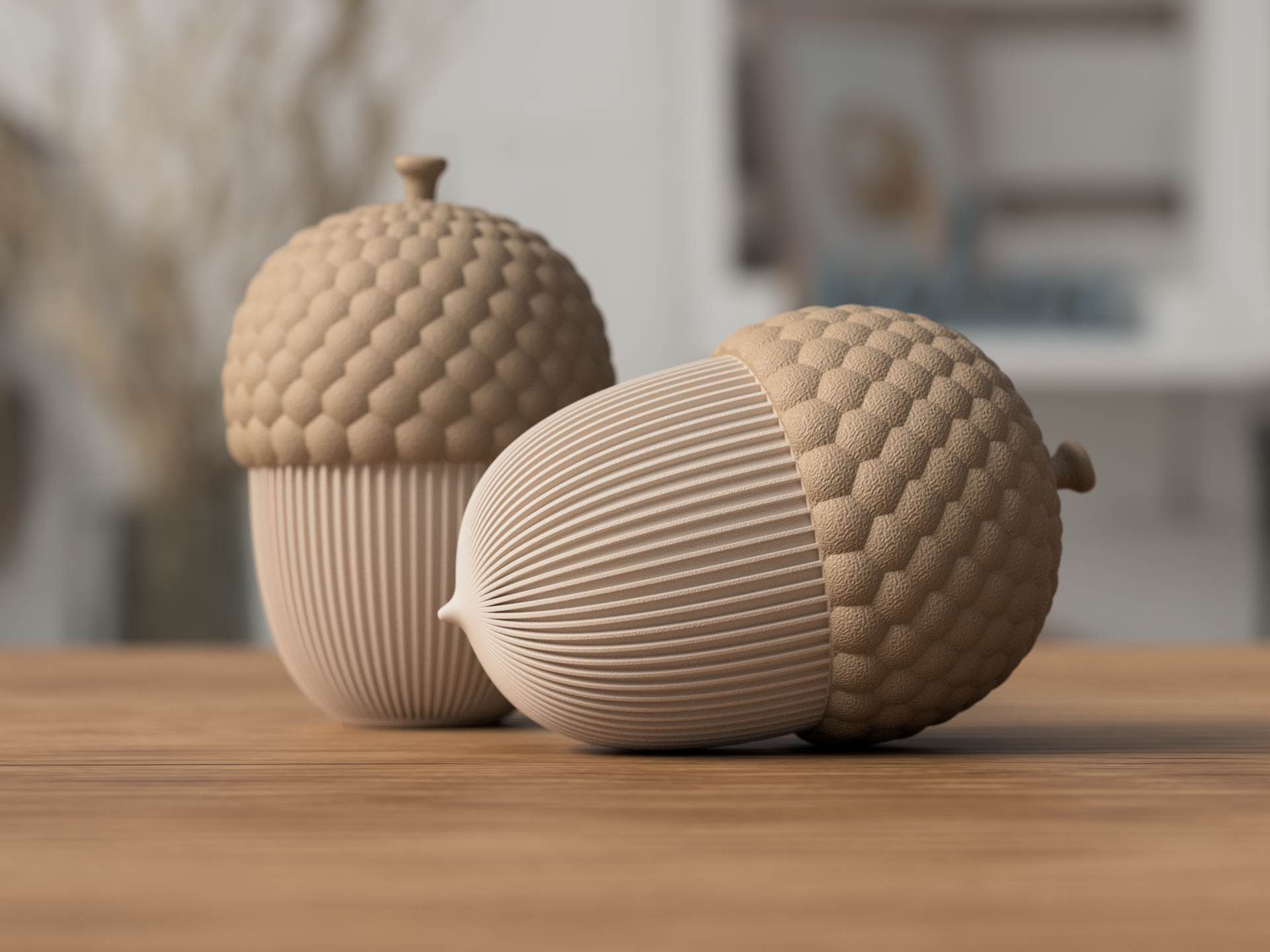 Decoratieve eikel containers