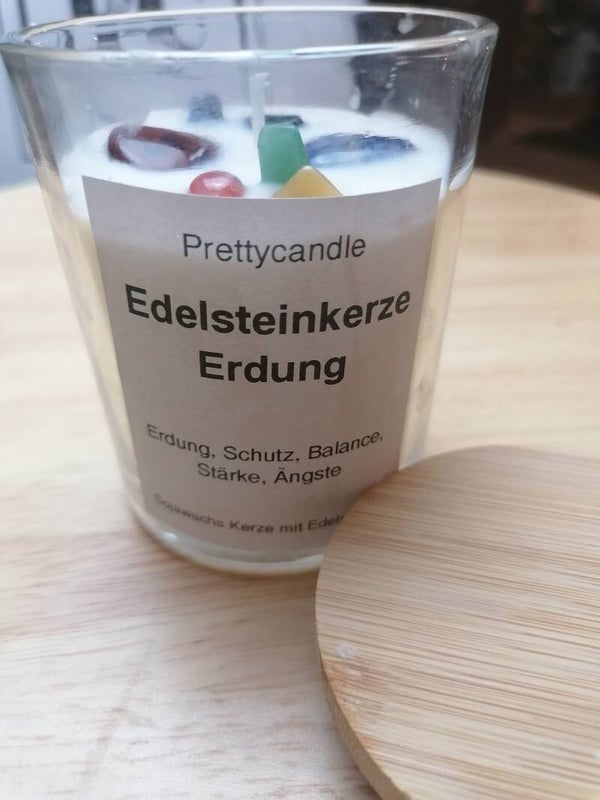 Edelsteinkerze Erdung