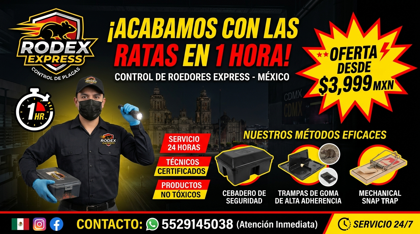 Fumigaciones en Lomas de Vista Hermosa  Control de roedores  Eliminación de chinches  Empresa de fumigación profesional  Control de plagas Rodex