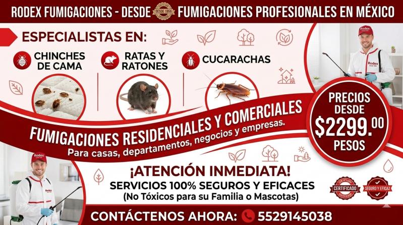 RODEX CONTROL DE PLAGAS 2026