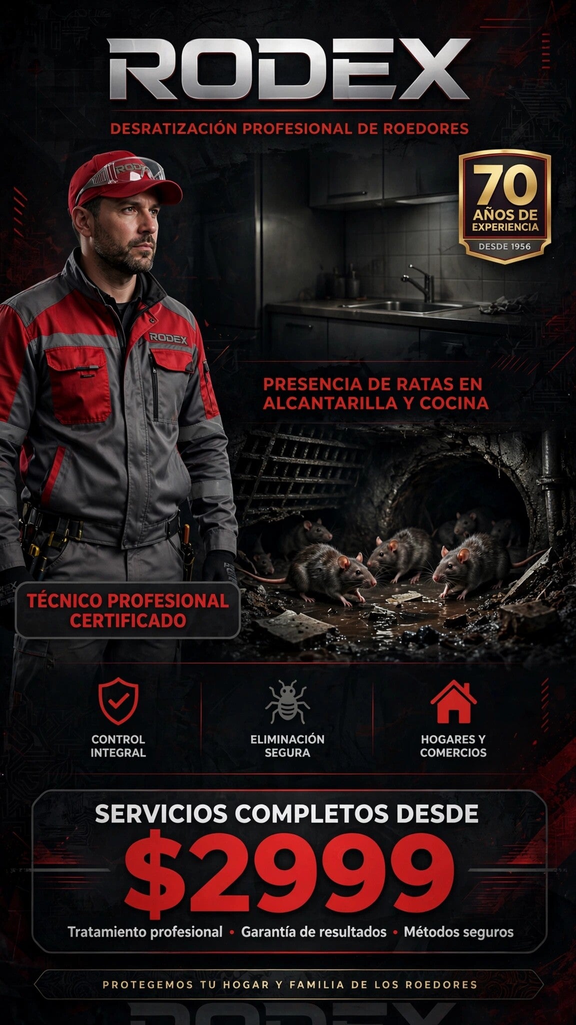 Control profesional de plagas y fumigación para hogares Fumigación efectiva contra cucarachas ratas hormigas y más Servicio profesional para eliminar plagas de forma segura Control de plagas para casas negocios y oficinas Eliminación de cucarachas ratas h