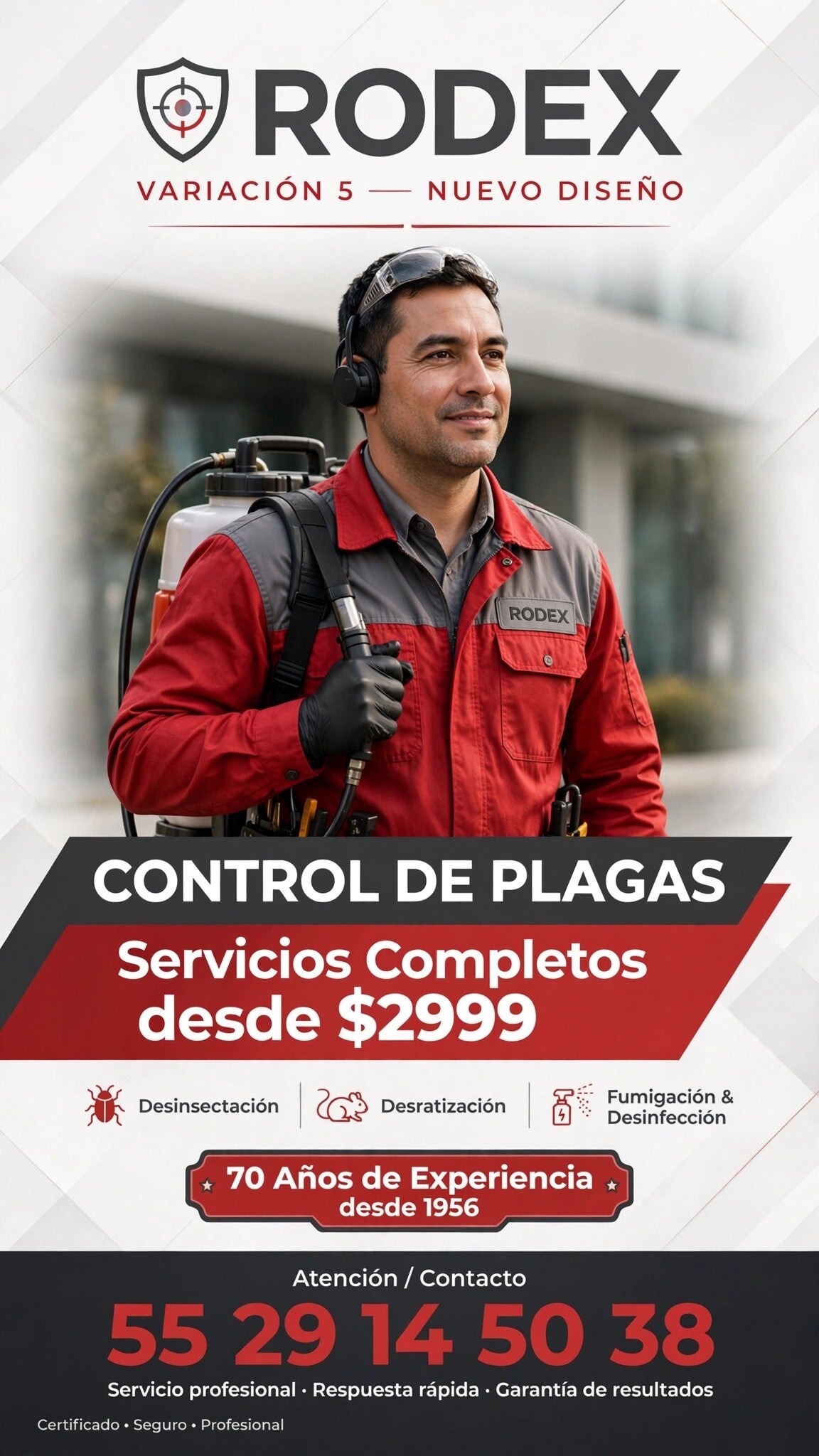rodex fumigaciones en mexico hombre fumigando