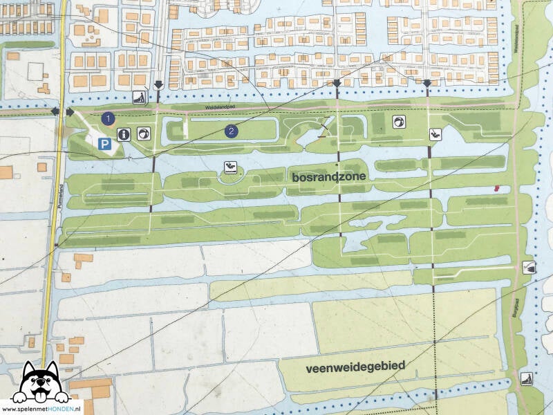 Losloopgebied Purmerland Purmerend Noord-Holland. Door Hondenspeelotheek Spelen met Honden Heerhugowaard.