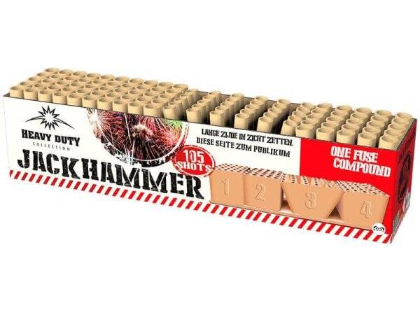 Jackhammer - Wolff - 105 Schuss - Laufzeit 55 s - Satzgewicht 1996 g NEM - Durchmesser 25/30 mm