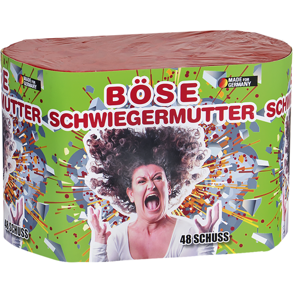 Böse Schwiegermutter - Lesli Promo Serie - 48 Schuss - Laufzeit 35 - 40 s - Satzgewicht 408 g NEM- Durchmesser 20 mm