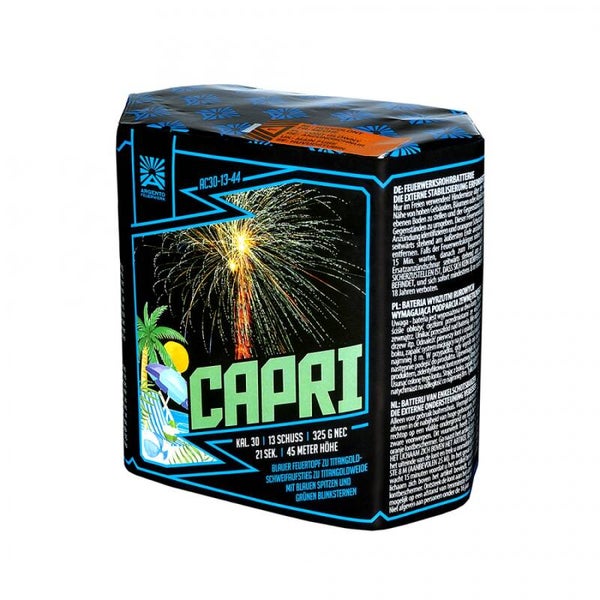 Capri - Argento - 13 Schuss - Laufzeit 20 s - 325 g NEM - Durchmesser 30 mm