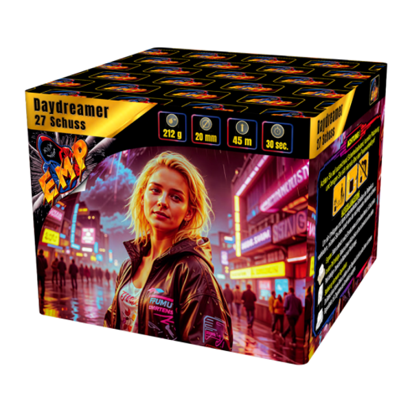 Daydreamer - EMP - 27 Schuss - Laufzeit 25 s - 212 g NEM - Durchmesser 20 mm