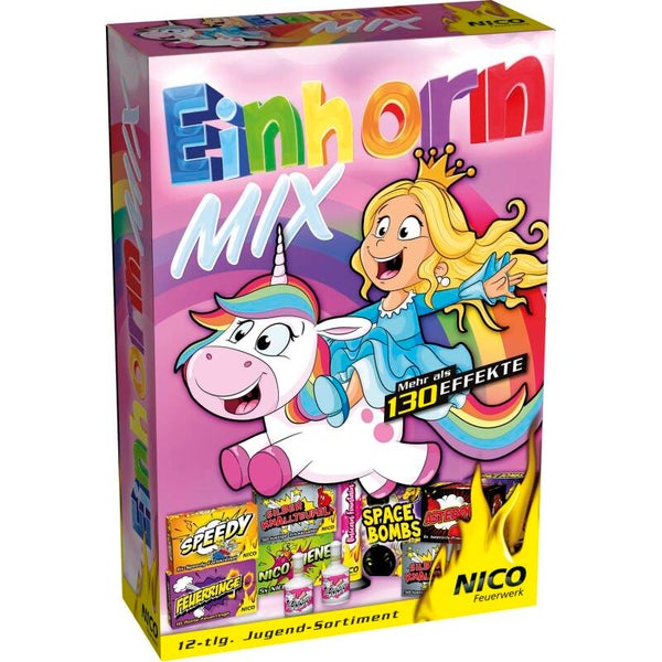 Einhorn Mix - NICO Europe - 12 teilig - mehr als 130 verschiedene Effekte