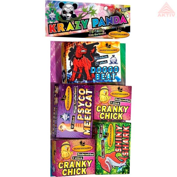 Krazy Panda - Lesli - 78 teiliges Kids - Sortiment - Satzgewicht 10 g NEM
