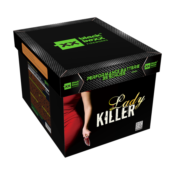 Ladykiller - Blackboxx - 35 Schuss - Laufzeit 35 s - Satzgewicht 495 g NEM - Kaliber 30 mm