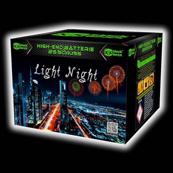 Light Night - Blackboxx - 25 Schuss - Laufzeit 45 s - Satzgewicht 329 g NEM - Kaliber 25 mm