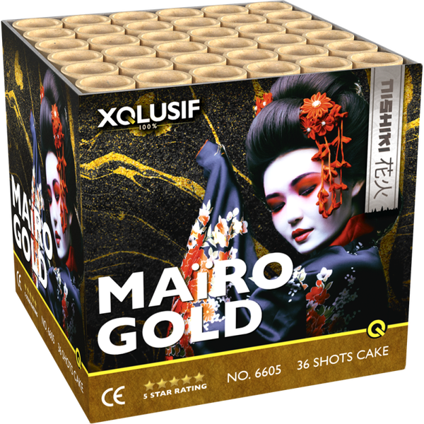 Mairo Gold - XQlusif - 36 Schuss - Laufzeit 23 s - Satzgewicht 486 g NEM - Durchmesser 25 mm