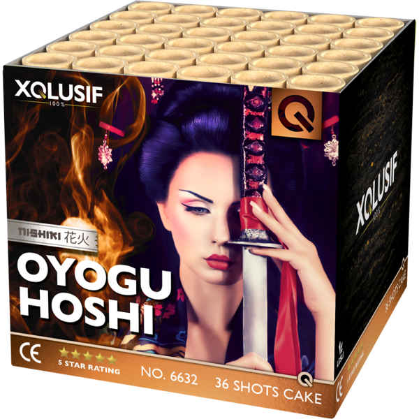 Oyogu Hoshi - XQlusif - 36 Schuss - Laufzeit 27 s - Satzgewicht 384 g NEM - Durchmesser 25 mm