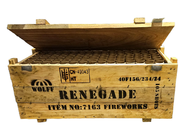Renegade - Wolff - 105 Schuss - Laufzeit 100 s - Satzgewicht 1425 g NEM - Durchmesser 25 mm