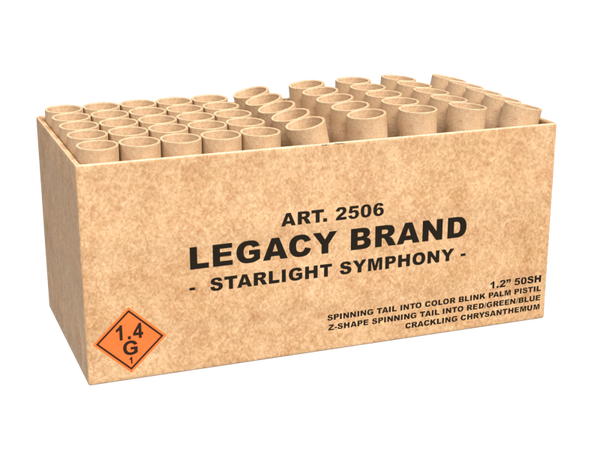 Starlight Symphony - Wolff - 50 Schuss - Laufzeit 35 s - Satzgewicht 996 g NEM - Durchmesser 30 mm