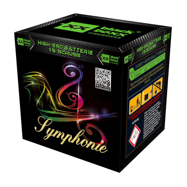 Symphonie - Blackboxx - 15 Schuss - Laufzeit 25 s - Satzgewicht 142 g NEM - Kaliber 20 mm
