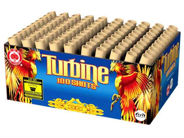 Turbine - Wolff - 100 Schuss - Laufzeit 23 s - Satzgewicht 1230 g NEM - Durchmesser 25 mm