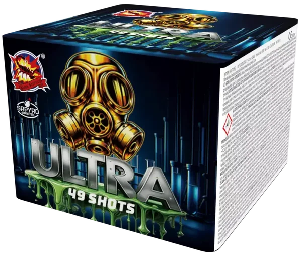 Ultra - SR Pyro - 49 Schuss - Laufzeit 40 s - Satzgewicht 308 g NEM- Durchmesser 20 mm