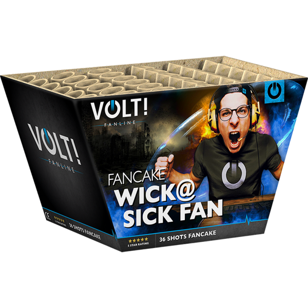 Wick @ Sick Fan - VOLT! - 36 Schuss - Laufzeit 20 s - Satzgewicht 499 g NEM - Durchmesser 25 mm