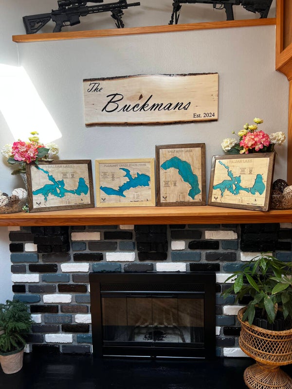 Engraved Lake Maps