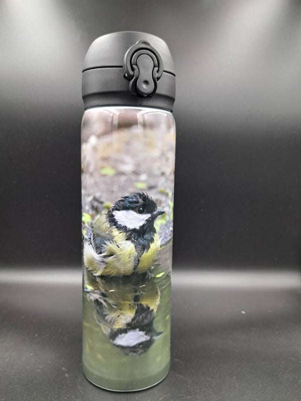 Thermosfles: Koolmeesje in het water