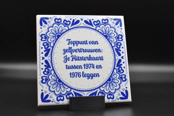 Tegeltje "Hitsterkaart"