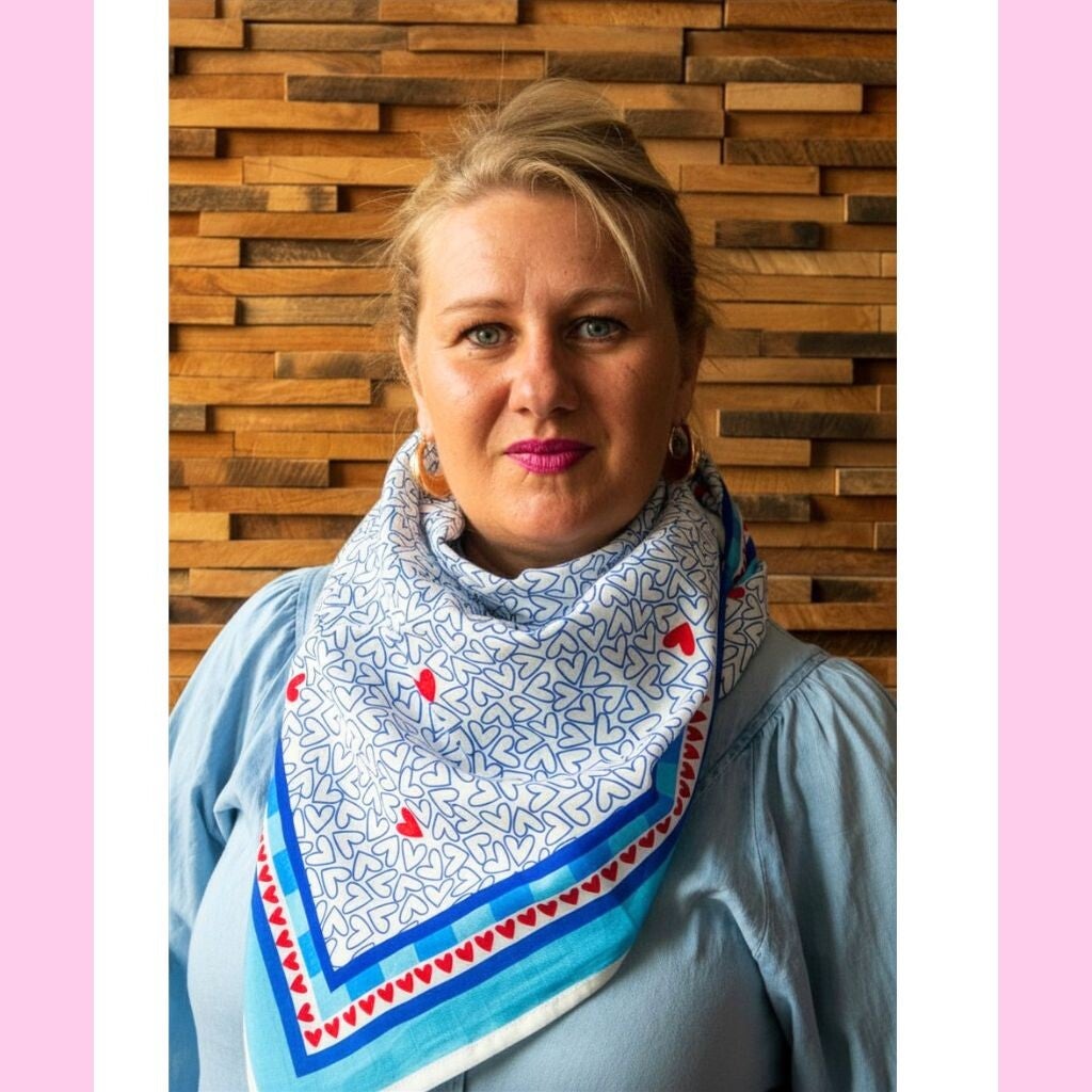 GRAND FOULARD LOVELY BLUE