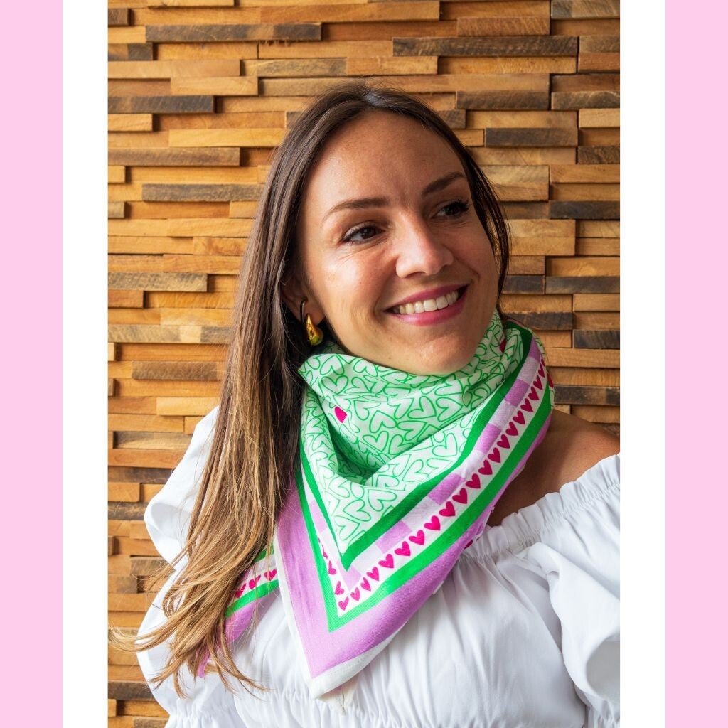 GRAND FOULARD LOVELY GREEN