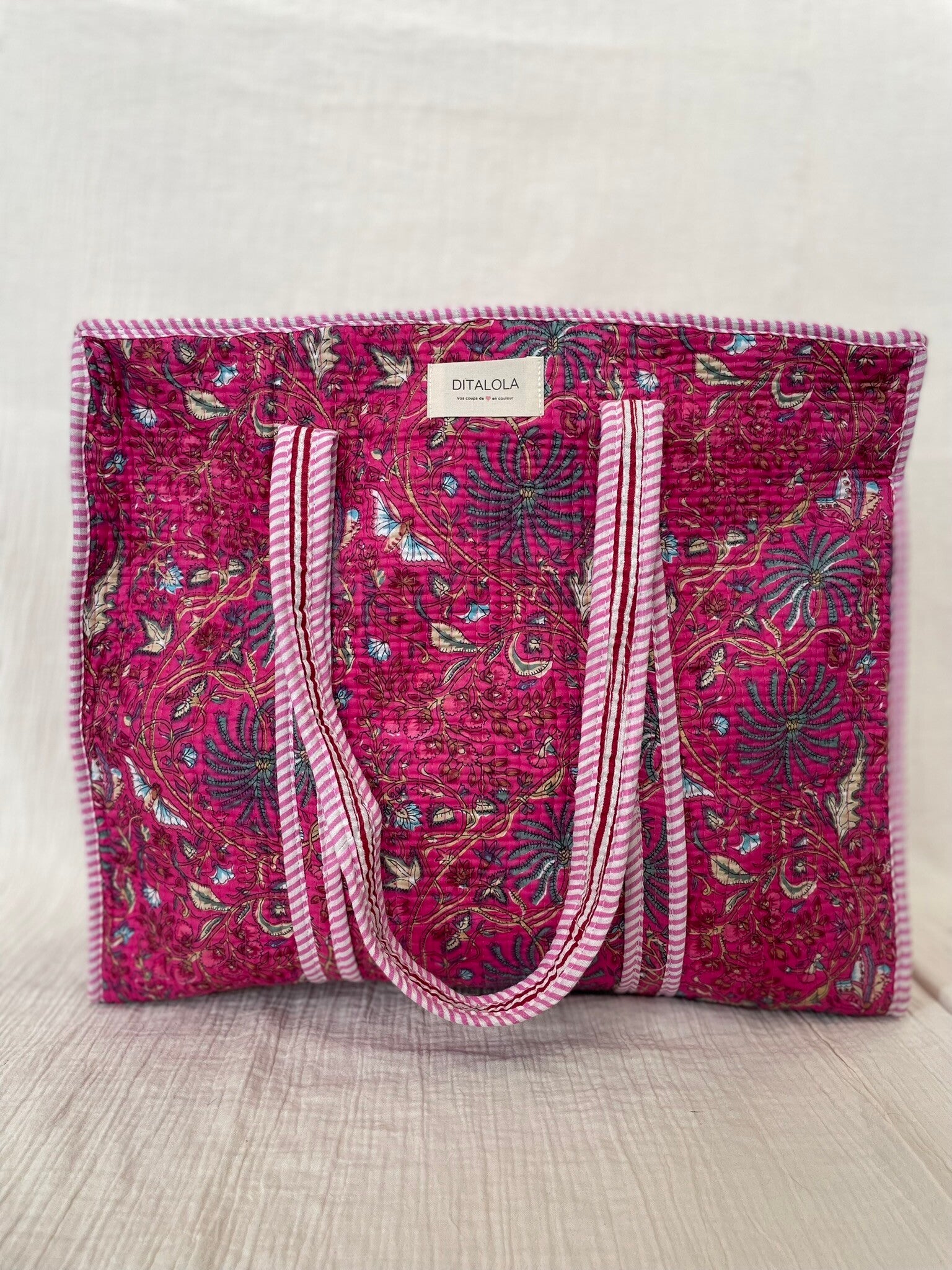SAC CABAS FUSHIA