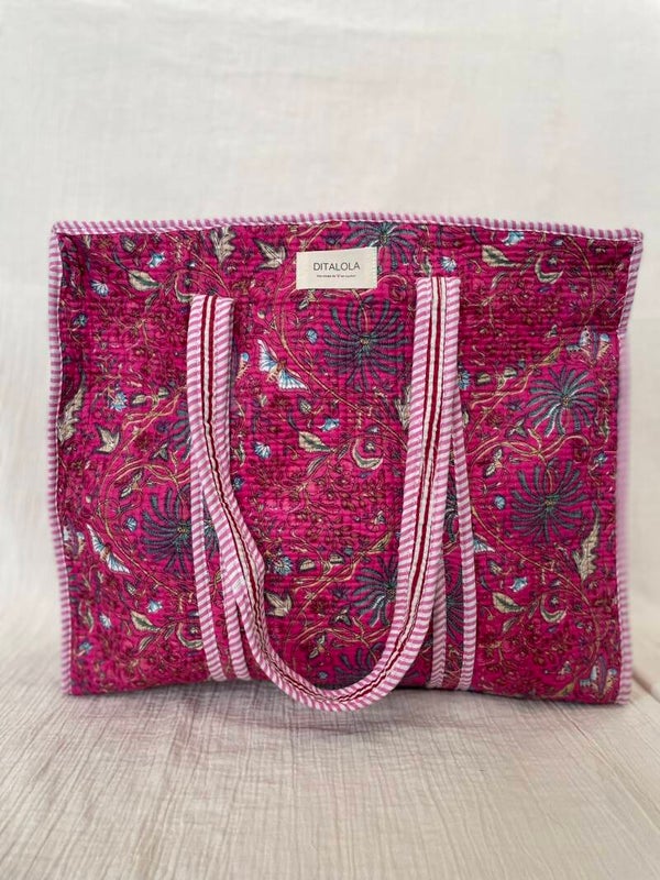 SAC CABAS FUSHIA