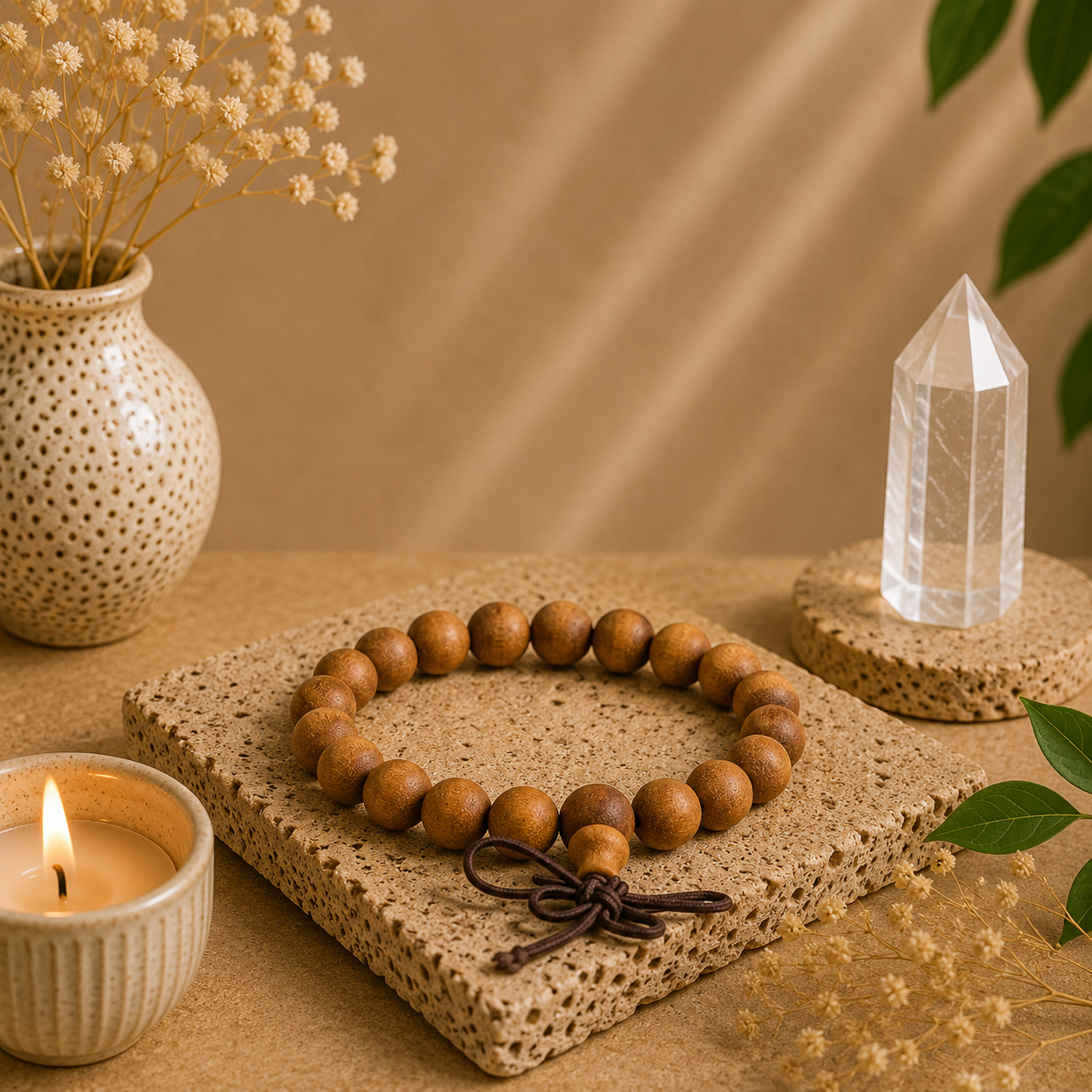 Mala armband Sandelhout