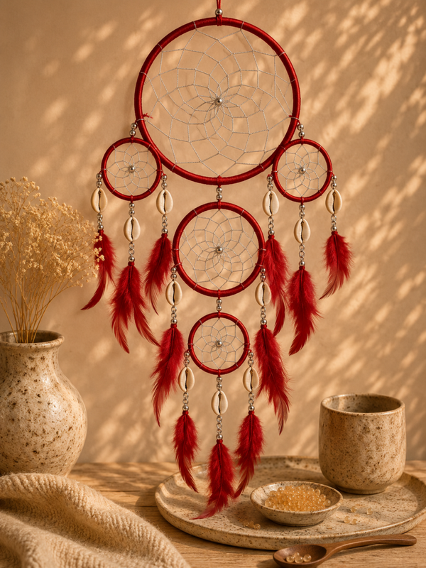 Dromenvanger schelpjes rood