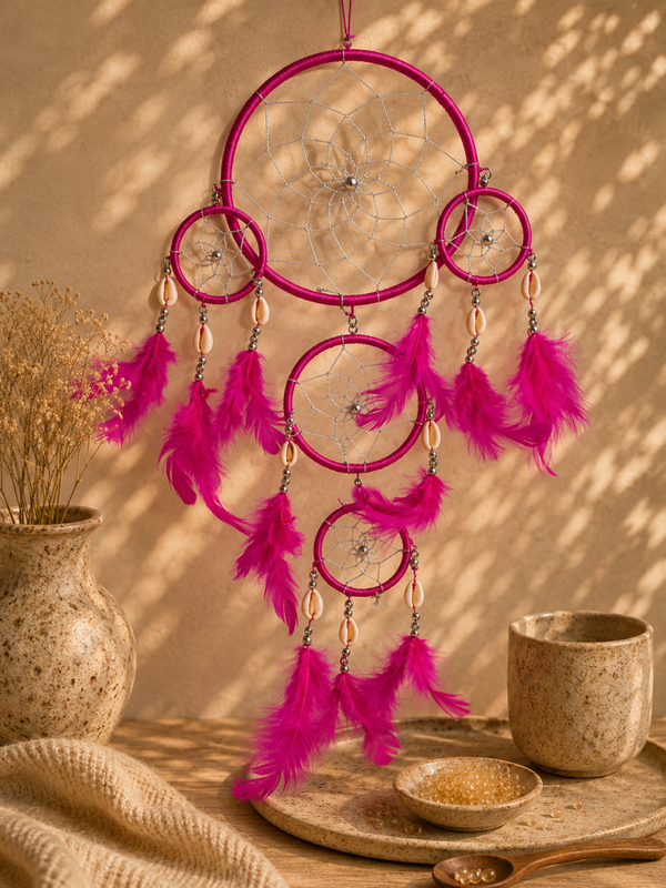 Dromenvanger schelpjes roze