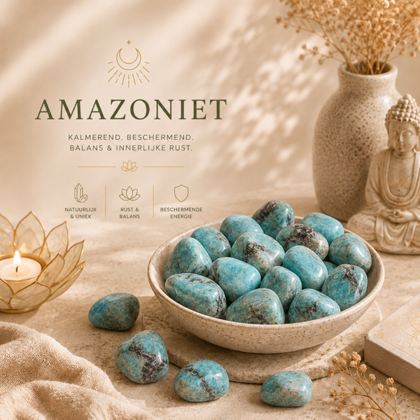 Amazoniet trommelsteen