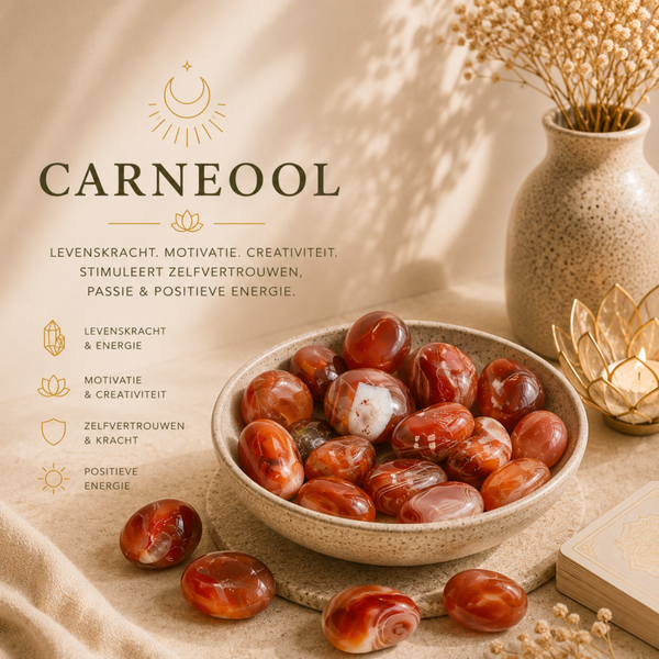 Carneool trommelsteen