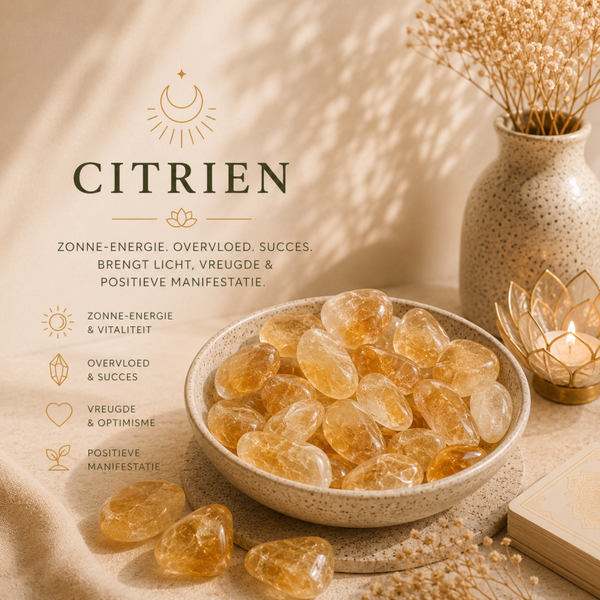 Citrien trommelsteen