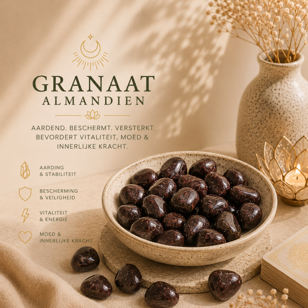 Granaat Almandien trommelsteen