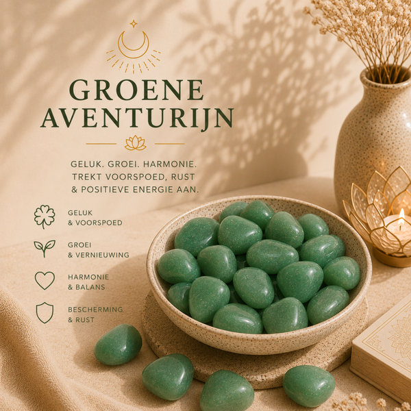 Groene Aventurijn trommelsteen
