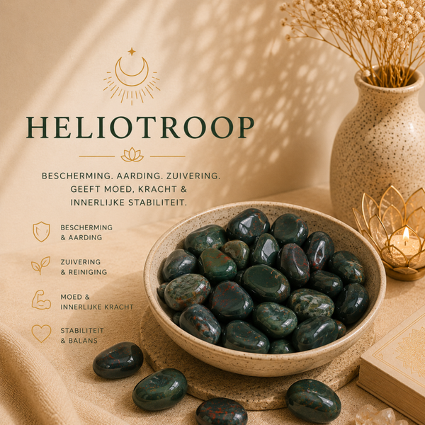 Heliotroop trommelsteen