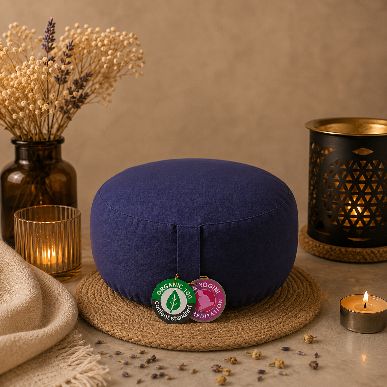 Meditatiekussen Indigo