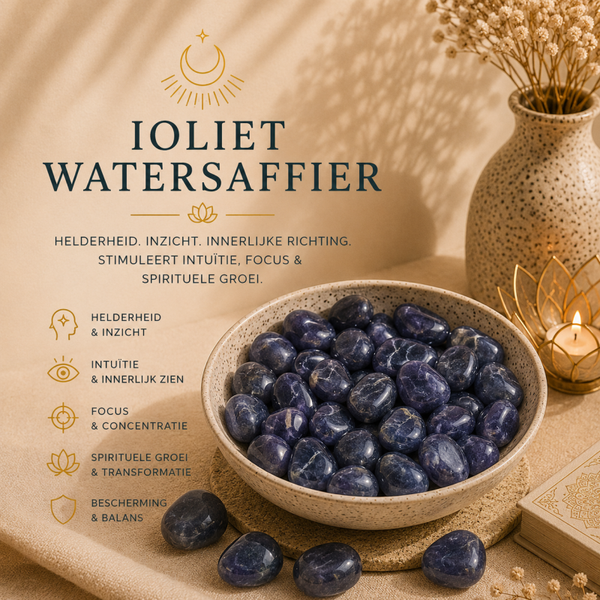 Ioliet Watersaffier trommelsteen