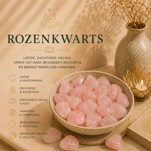Rozenkwarts trommelsteen