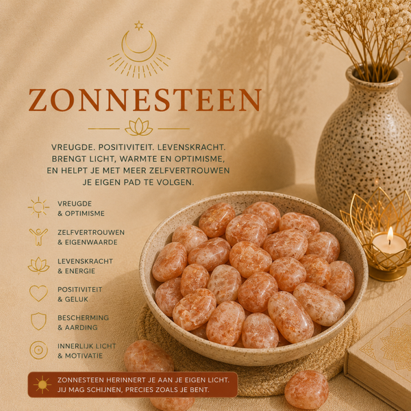 Zonnesteen trommelsteen