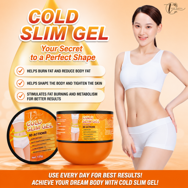 COLD SLIM GEL Your Secret to a Perfect Shape ជែលលាបសម្រករាង តេងដាណា 120g