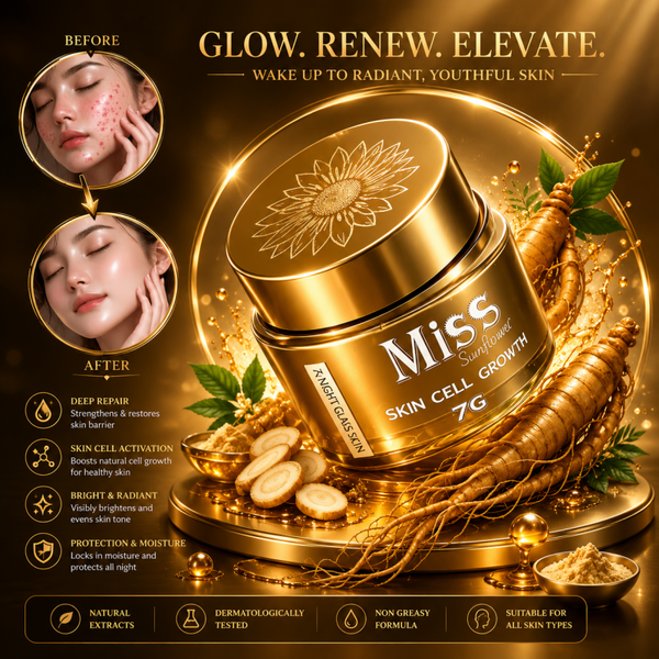 MISS Sunflower GLOW RENEW ELEVATE 7 NIGHT GLASS SKIN លេយប់មាស 7g