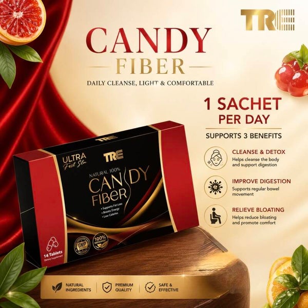 TRE Ultra Candy Fiber ស្ករគ្រាប់ ហ្វៃប័រ ផ្លែឈើ សម្រករាង 15 piece